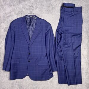 Jos a Bank Suit Mens 44R 36x28 Reserve Liberty Prestige 130s Cerruti Wool USA